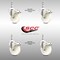 Service Caster 4 Inch 316SS Nylon Wheel Swivel 12mm Threaded Stem Caster Set Lock Brake SCC SCC-SS316TSTTL20S414-NYS-M1215-4 - alternate 2